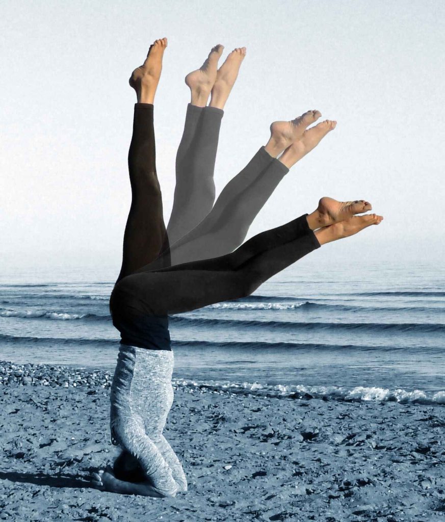 Sirsasana Pike Headstand Yoga Pose, Estepona. Nirmala Yoga Spain by Fox No Limits, 2024.